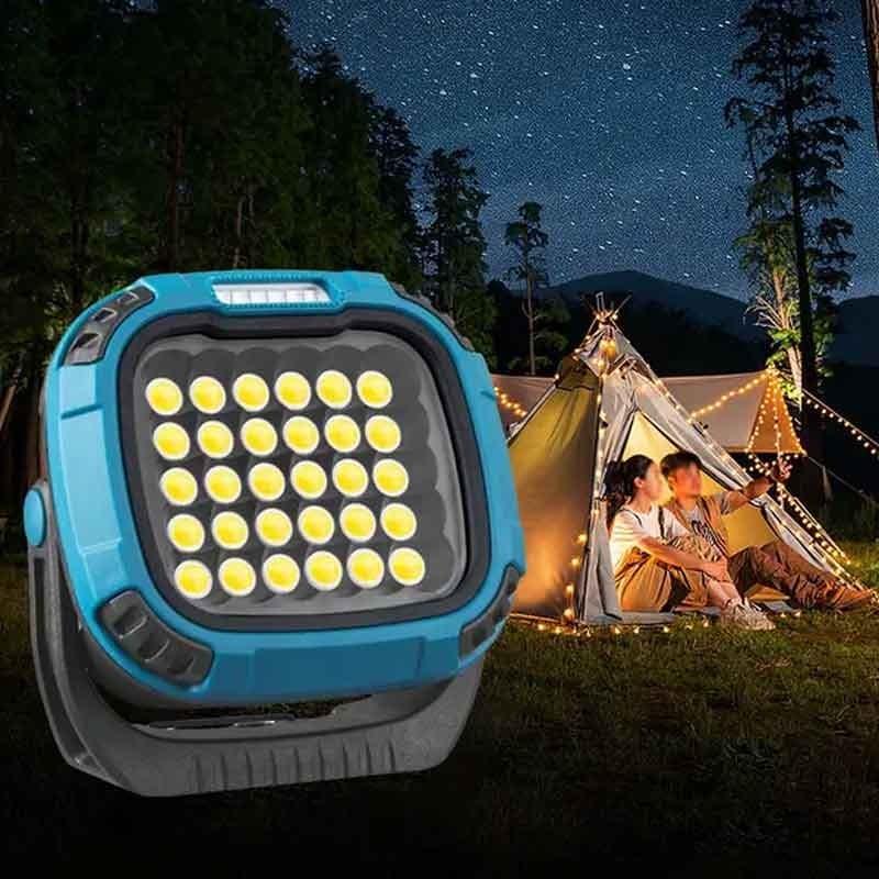 چراغ پروژکتور شارژی کمپینگ COB مدل W893-1 آهنربایی — تصویر ۷