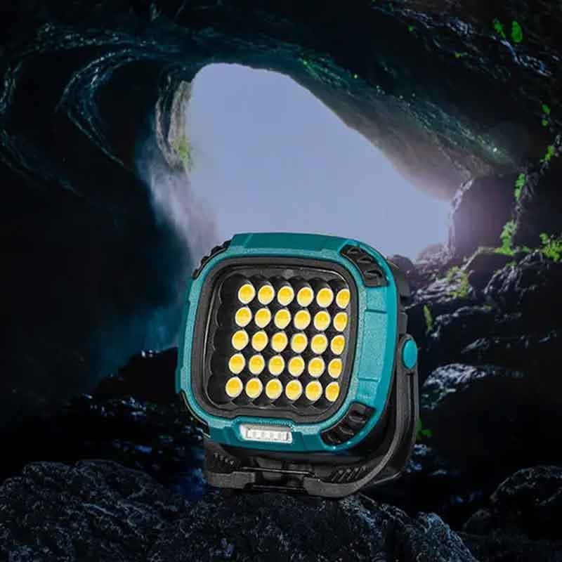 چراغ پروژکتور شارژی کمپینگ COB مدل W893-1 آهنربایی — تصویر ۳