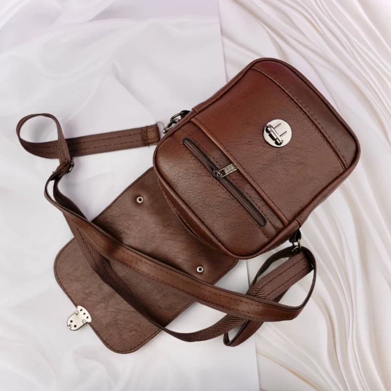 کیف دوشی قفلی کوچک مردانه 10-310 — تصویر ۴