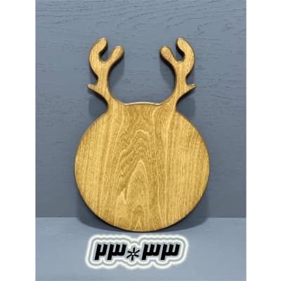 تخته سرو چوبی مدل شاخ گوزنی گرد سایز 2 — تصویر ۲