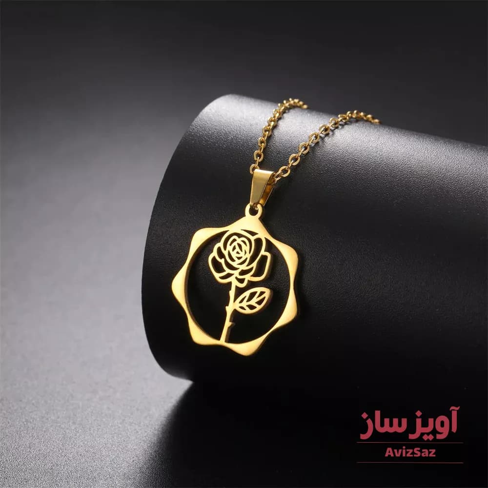 گردنبند گل رز کد 102145