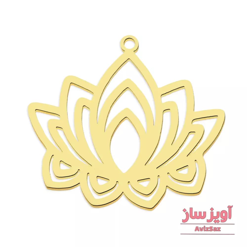 گردنبند گل نیلوفر کد 102138