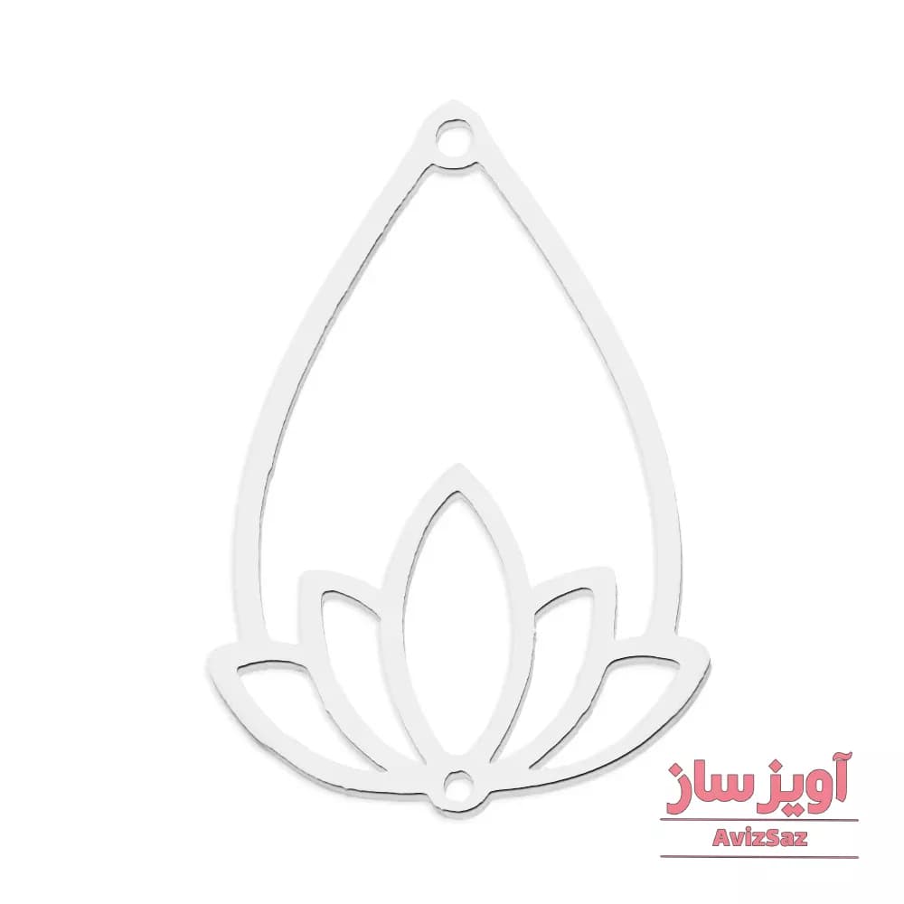 گردنبند گل نیلوفر کد 102137