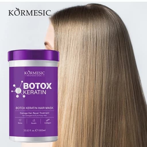 ماسک موی کراتینه و بوتاکس حرفه‌ای کورمسیک Kormesic حجم 1000 میلی‌لیتر شهریار طب درگهان — تصویر ۵