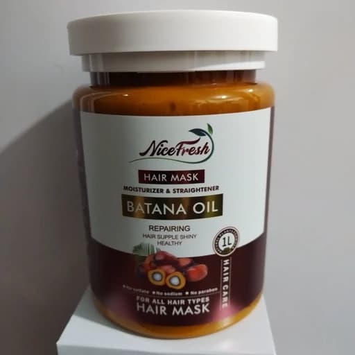ماسک موی مرطوب‌کننده و صاف‌کننده روغن باتانا نایس فرش 1000 گرمی