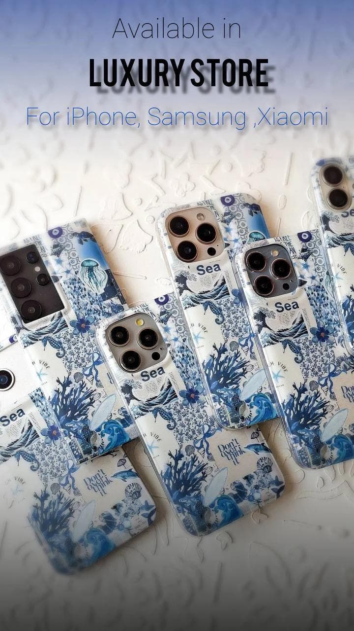 قاب طرح اقیانوس آبی گوشی سامسونگ S25 FE — تصویر ۵