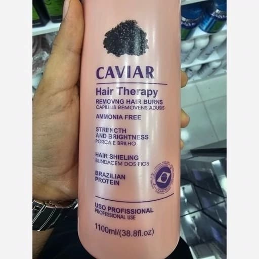 پروتئین نانو خاویار رزگلد ROSE GOLD احیا و صافی بالا، غنی با عصاره خاویار، بهبود خاصیت ارتجاعی، درخشندگی مو 1100 میل — تصویر ۳