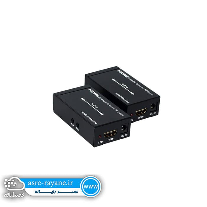 دستگاه افزایش طول کابل HDMI بوسیله تک کابل شبکه تا ۶۰ متر