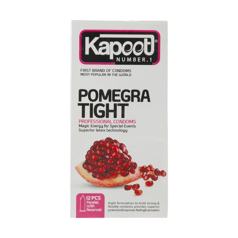 کاندوم تنگ کننده کاپوت مدل اناری Pomegra Tight بسته 12 عددی
