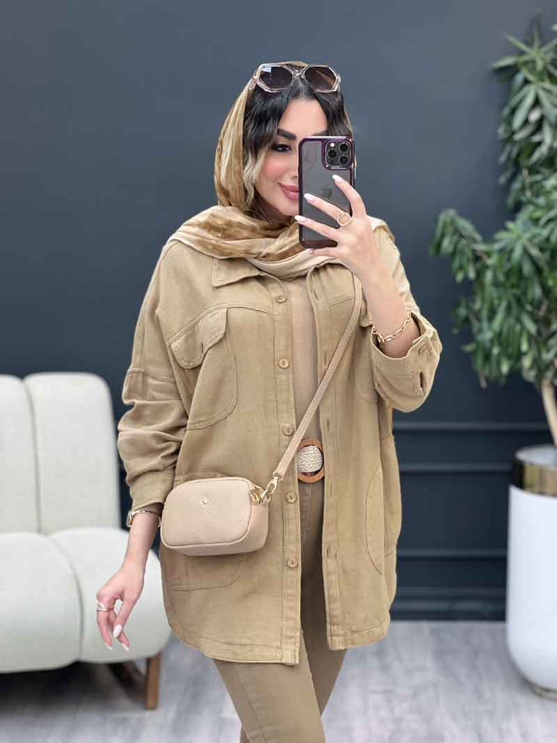 مانتو چهار جیب مهلا کد 5304 — تصویر ۳