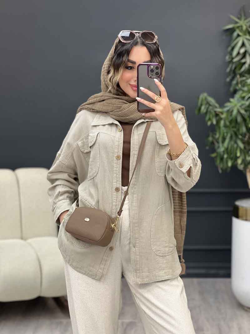 مانتو چهار جیب مهلا کد 5304 — تصویر ۵