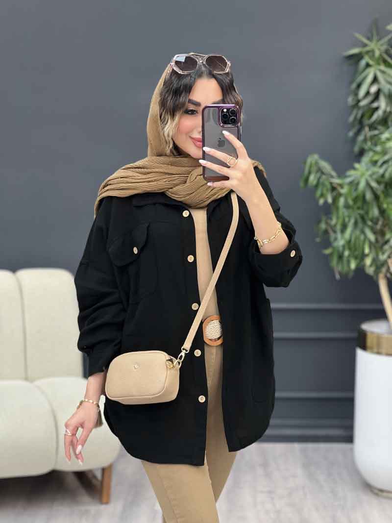 مانتو چهار جیب مهلا کد 5304 — تصویر ۴