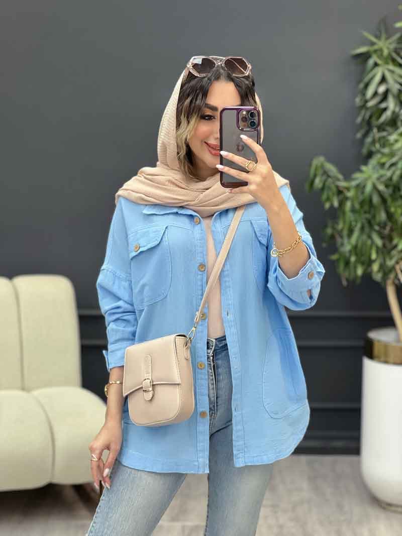 مانتو چهار جیب مهلا کد 5304 — تصویر ۲