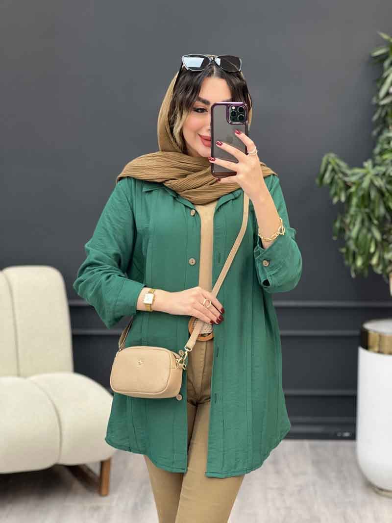 مانتو جلو پیله آرام کد 5301 — تصویر ۲