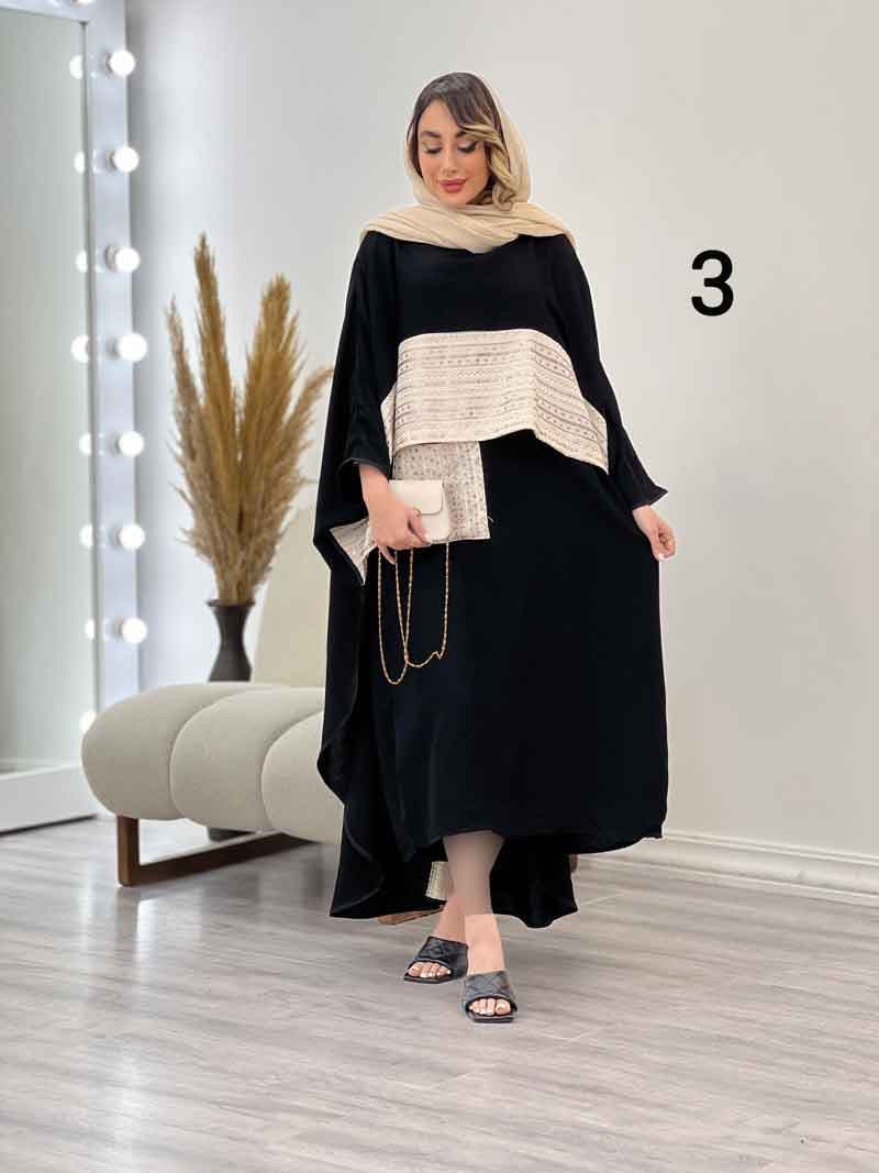 ست دو تکه تک جیب پولک دوزی کد 5140