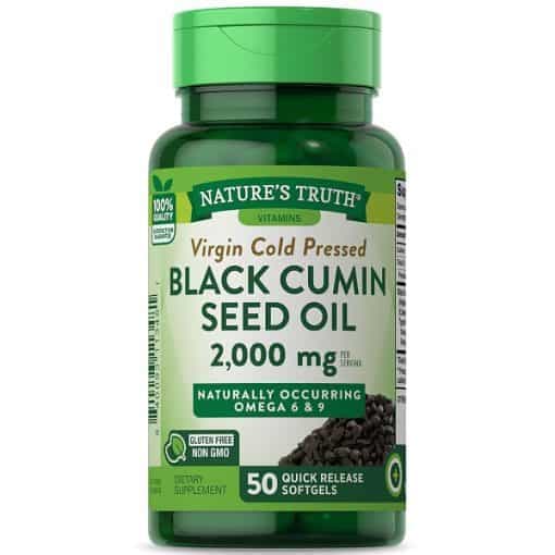 روغن سیاه دانه نیچرز تریث Nature’s Truth Black Cumin Seed Oil 2000 mg