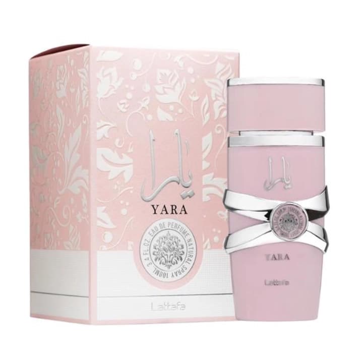 عطر ادکلن لطافه یارا صورتی زنانه شیرین و معتدل Lattafa Yara درجه ۱ — تصویر ۳