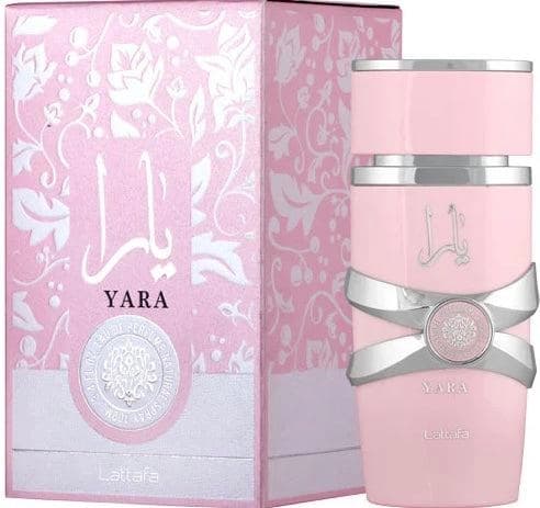 عطر ادکلن لطافه یارا صورتی زنانه شیرین و معتدل Lattafa Yara درجه ۱ — تصویر ۲