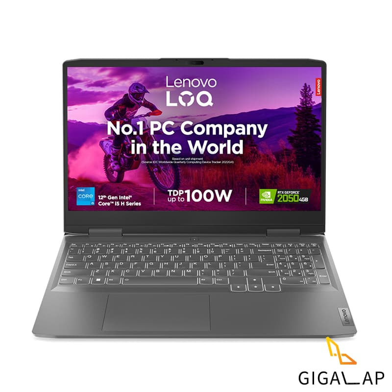 لپ تاپ LENOVO LOQ 15 مدل I5 12450H 16GB 512GB SSD 4GB RTX 3050 15,6 FHD IPS 144Hz