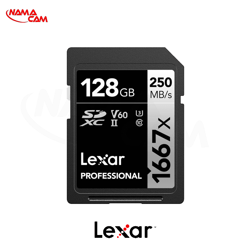 کارت حافظه 128 گیگابایتی لکسار سری نقرهای – Lexar 128 GB 1667x UHS-II