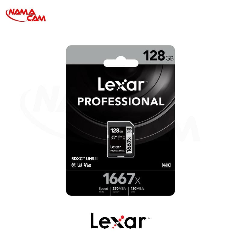 کارت حافظه 128 گیگابایتی لکسار سری نقره‌ای – Lexar 128 GB 1667x UHS-II — تصویر ۳