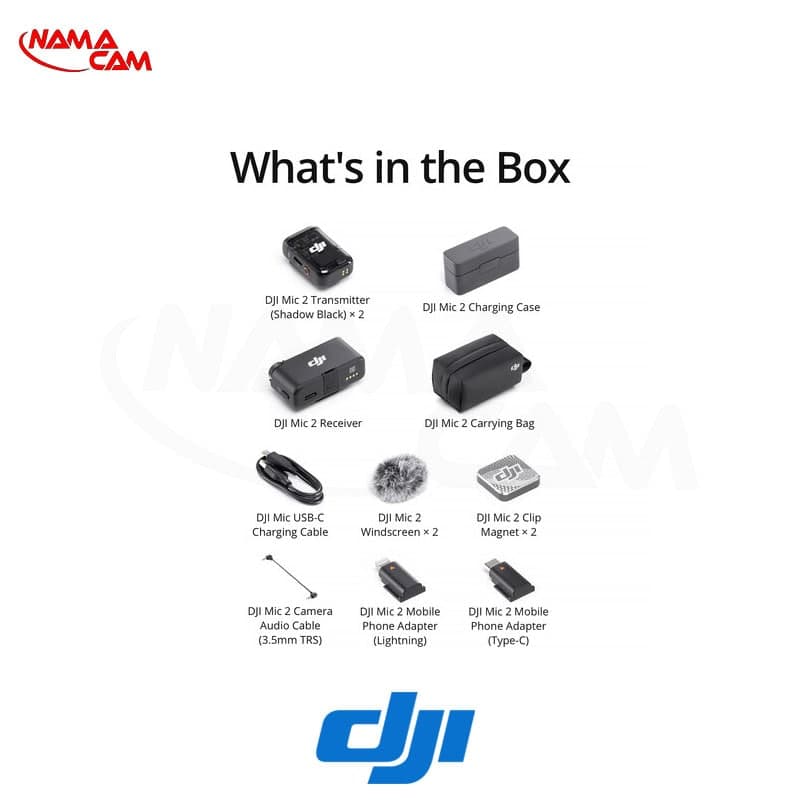 میکروفون دی جی آی میک 2 – DJI Mic 2 – 2-Person — تصویر ۸