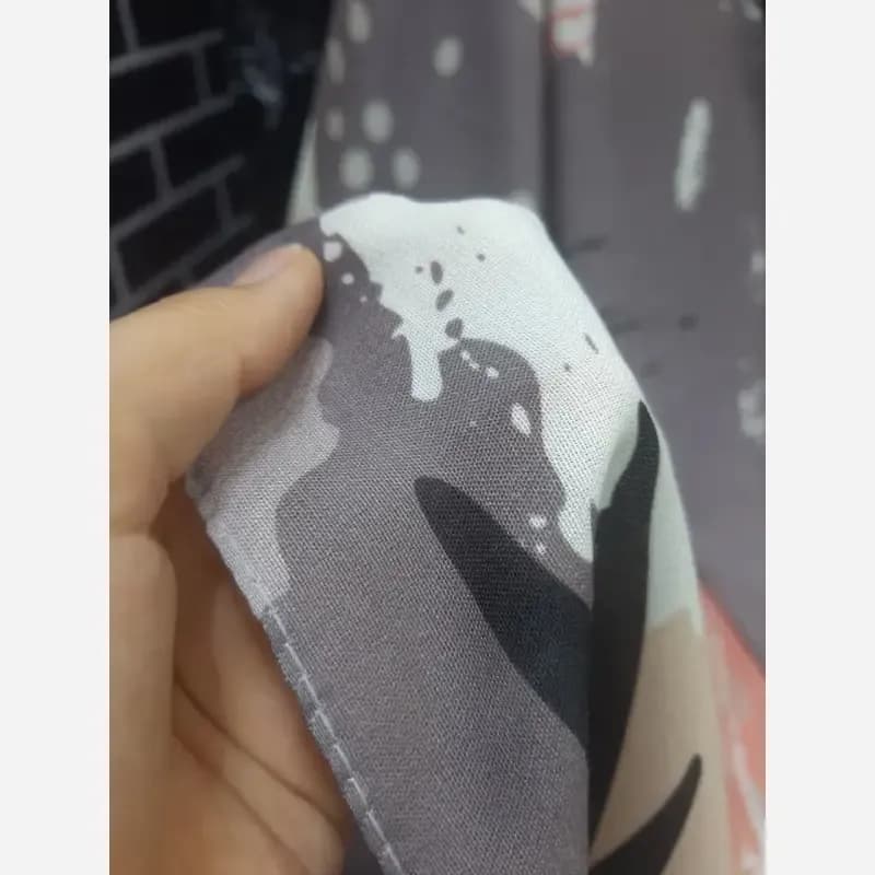 روسری نخ کاستوم طرح کژال قواره بزرگ 140×140 دور چرخ دوز — تصویر ۴