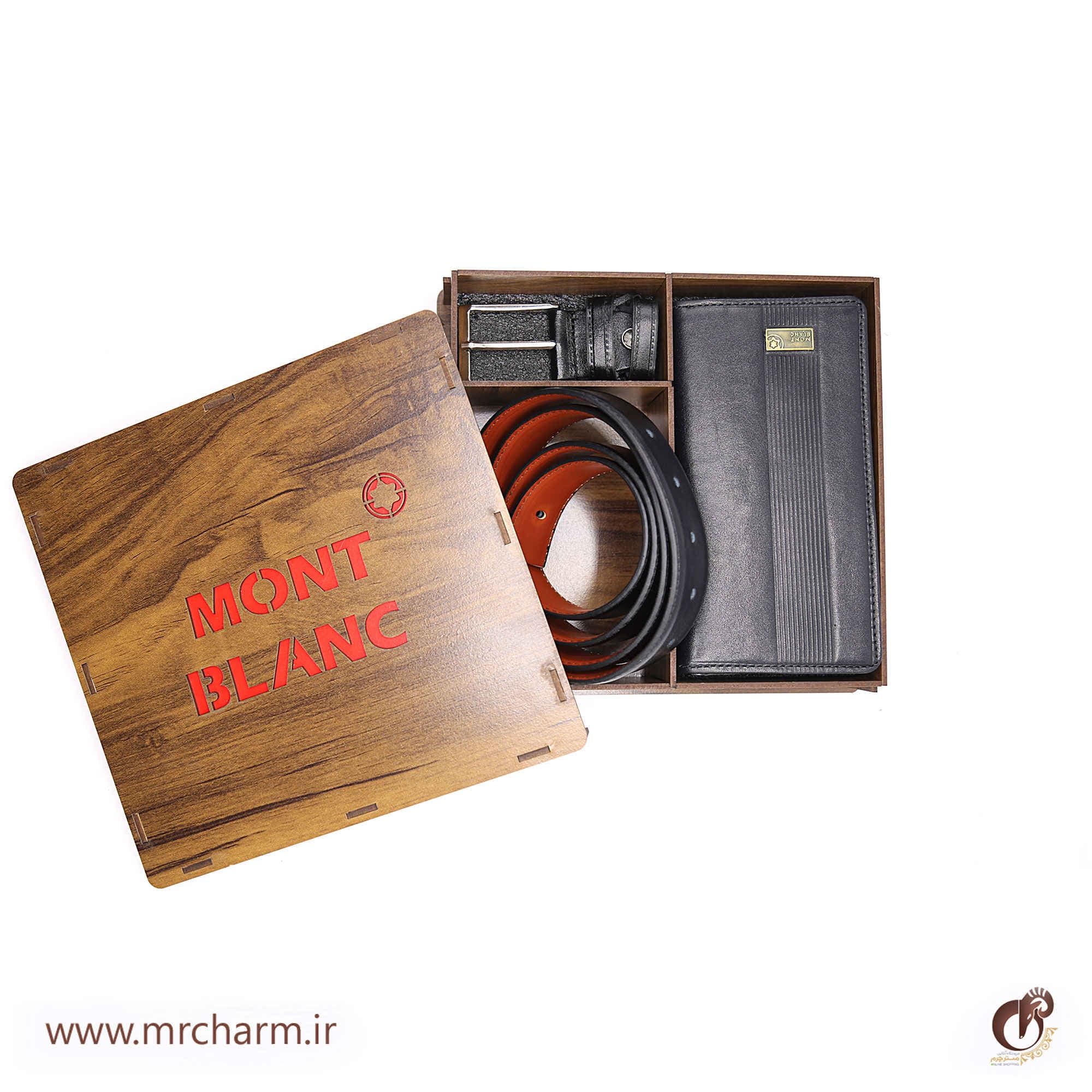ست شیک کیف پول و کمربند چرم mrc131-13 — تصویر ۴