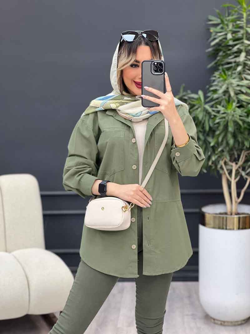 مانتو دو جیب دیانا کد 4710 — تصویر ۶