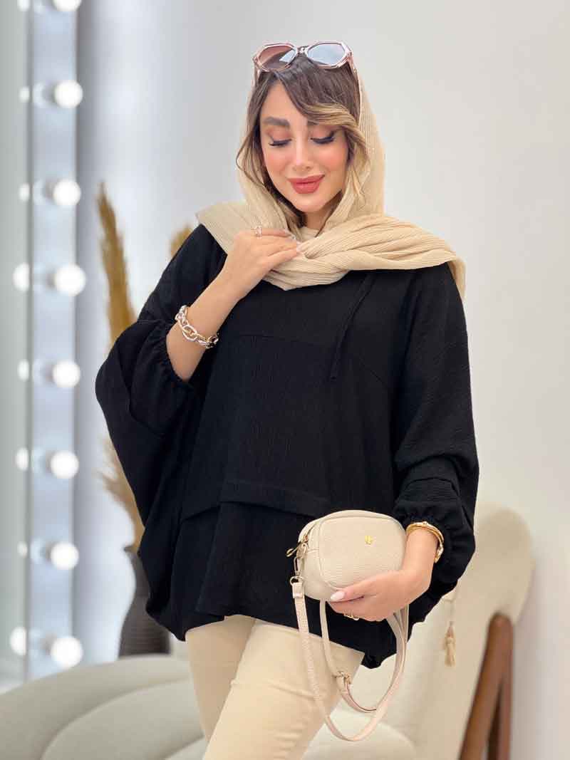 مانتو جلو بسته برش دار مارینا کد 5261 — تصویر ۷