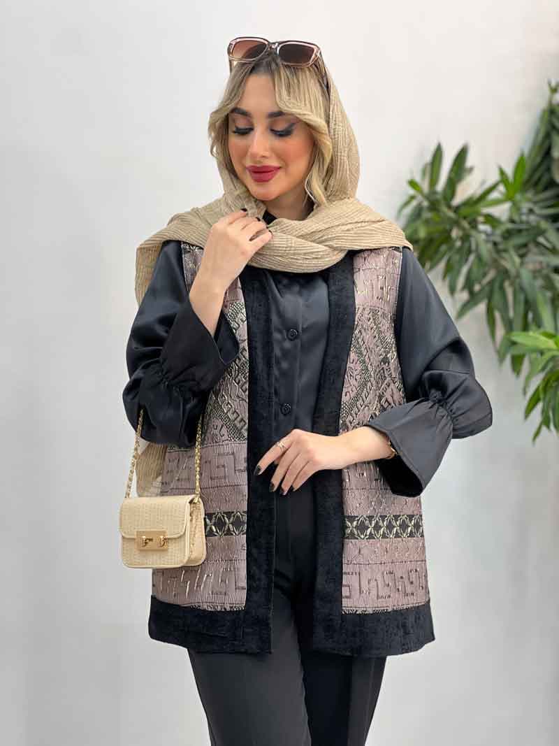ژیله مخمل طرح سنتی کد 4152 — تصویر ۵