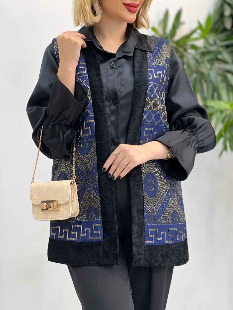 ژیله مخمل طرح سنتی کد 4152 — تصویر ۷