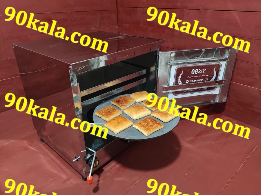 تنور دو سینی استیل بزرگ چدن 38 بافندک برقی (378) — تصویر ۶