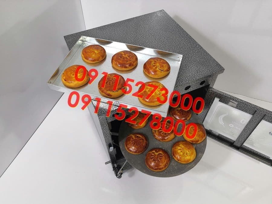 تنور گازی کوره ای مشکی 4 سینی + چدن 38 (کد400) — تصویر ۳