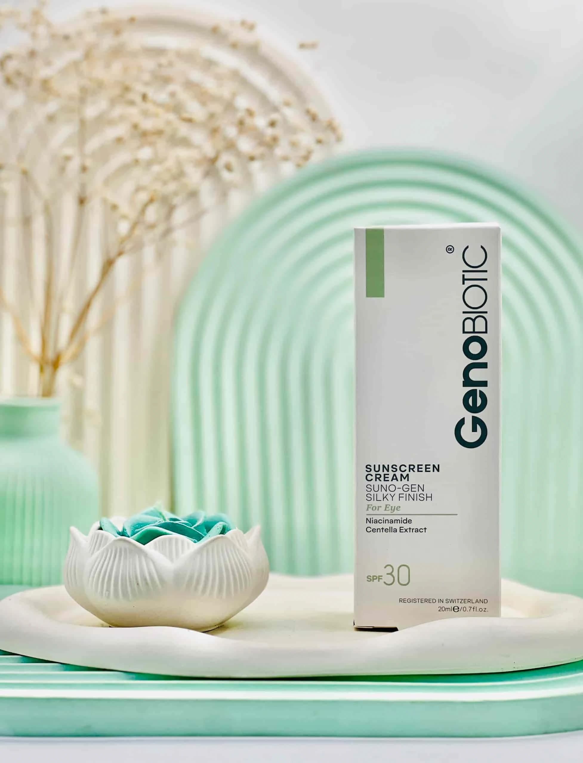 کرم ضد آفتاب دور چشم spf 30 ژنوبایوتیک