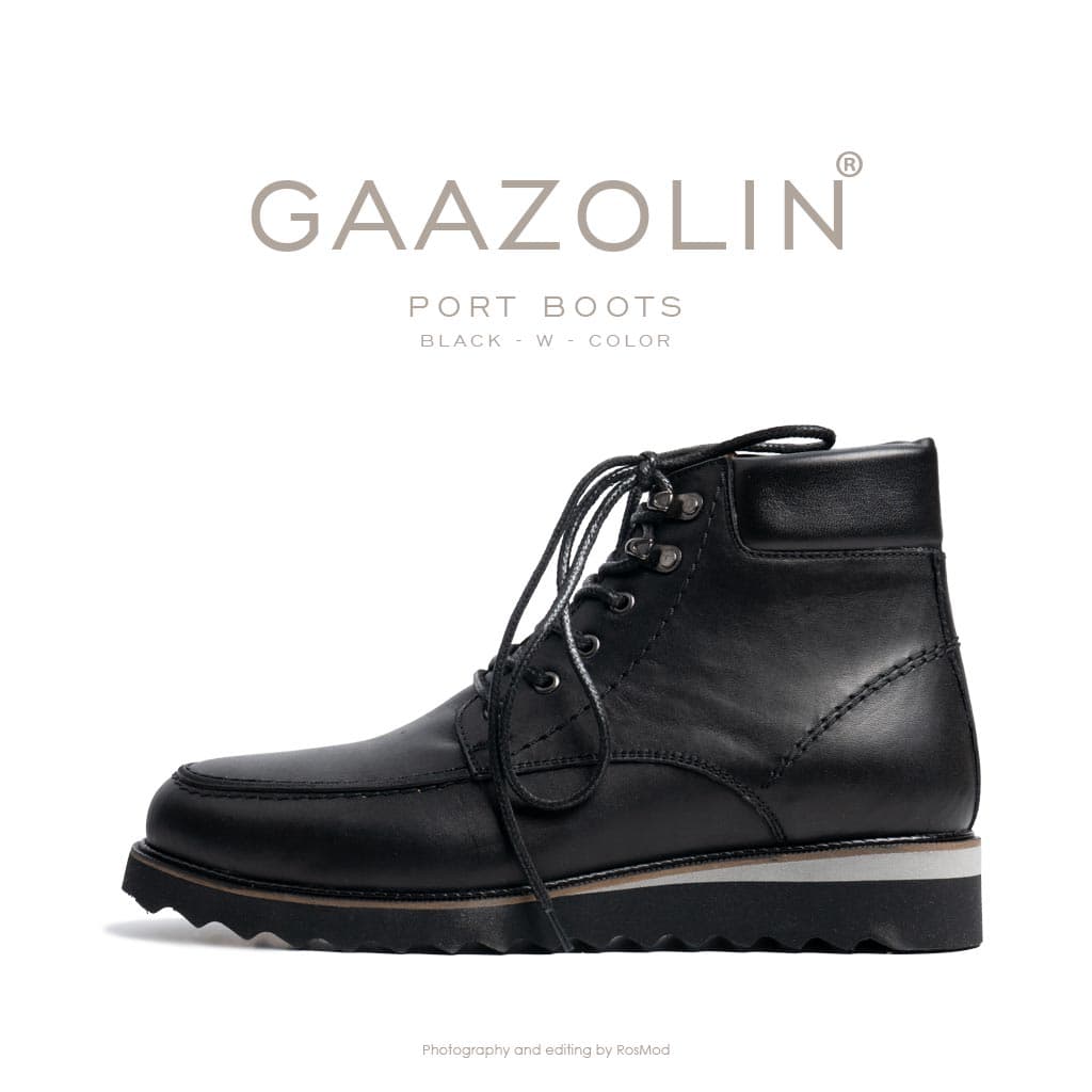 بوت پورت گازولین مشکی شِبرو – GAAZOLIN Port Boots Black W