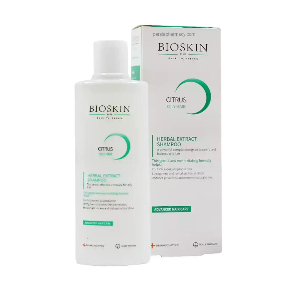 شامپو موی چرب عصاره لیمو بایو اسکین BIO SKIN