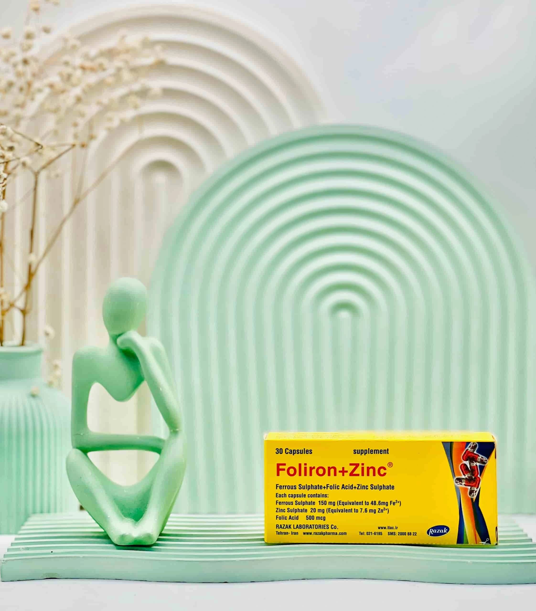 کپسول فولایرون + زینک رازک 30 عددی