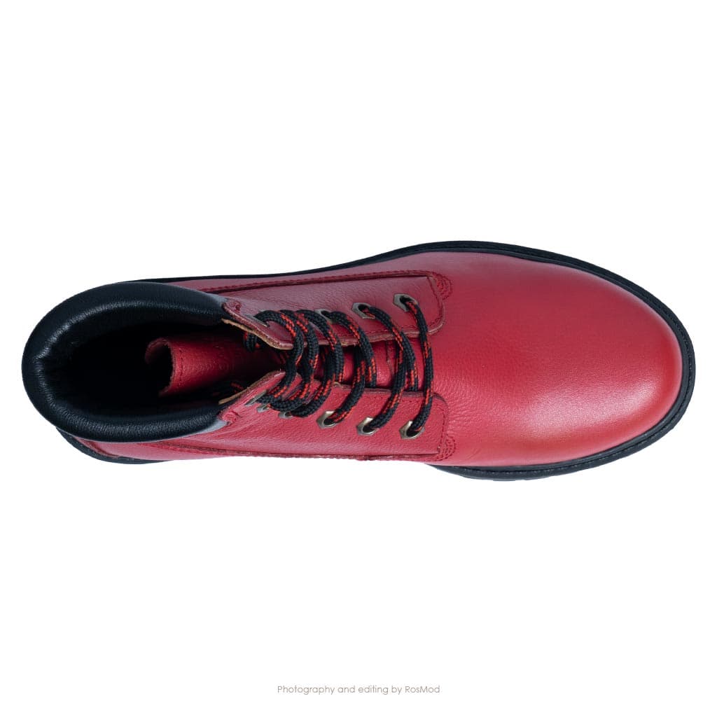 بوت تیتی گازولین کارمین غلیظ – GAAZOLIN TT Boots Deep Carmine — تصویر ۶
