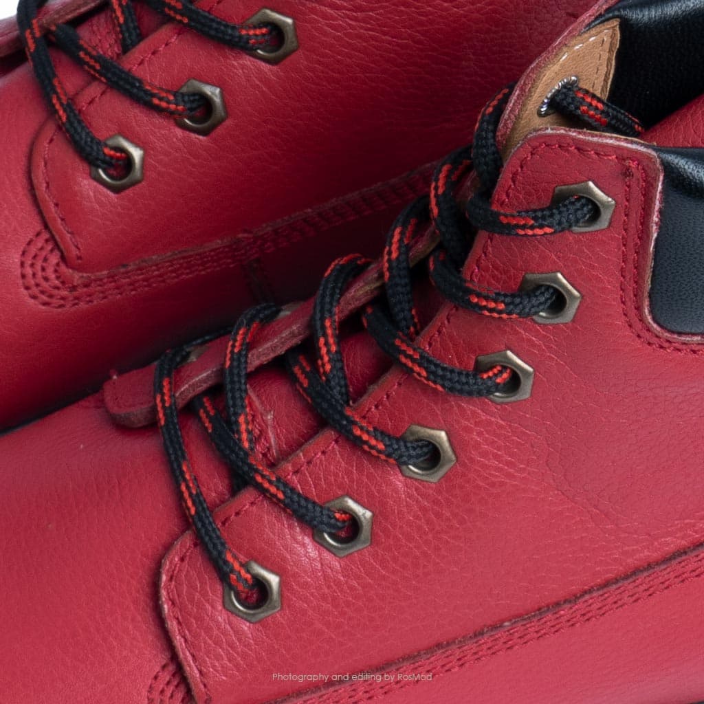 بوت تیتی گازولین کارمین غلیظ – GAAZOLIN TT Boots Deep Carmine — تصویر ۸