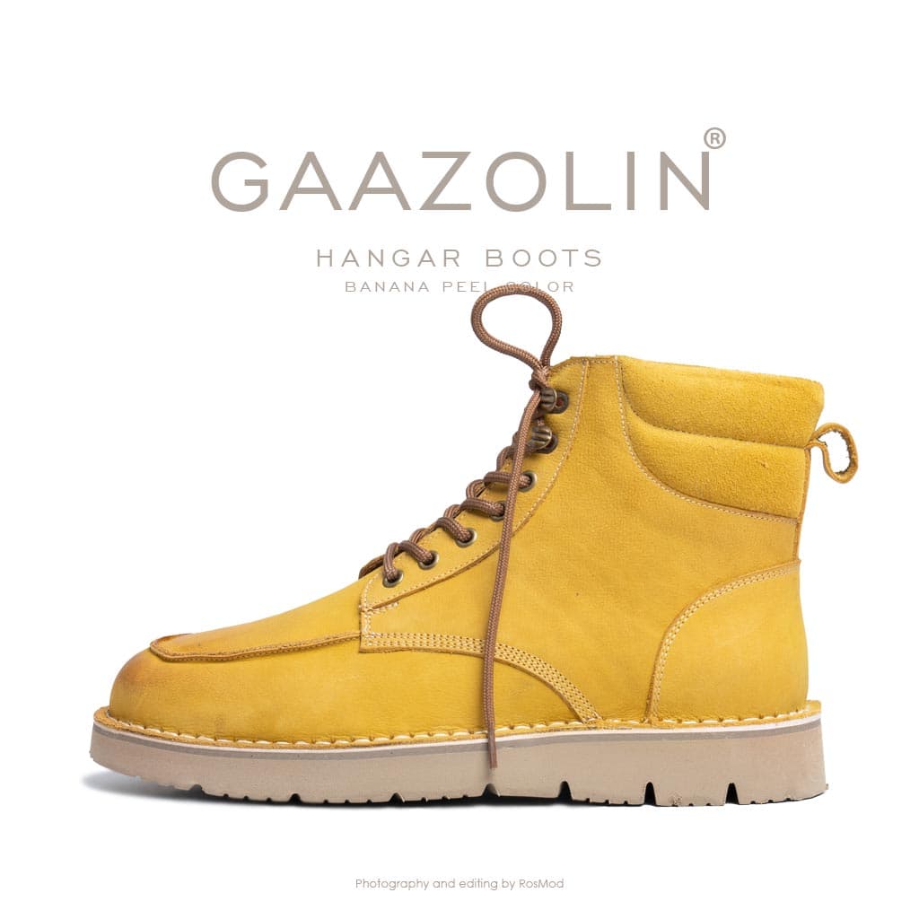بوت هانگر گازولین زرد – GAAZOLIN Hangar Boots Banana Peel