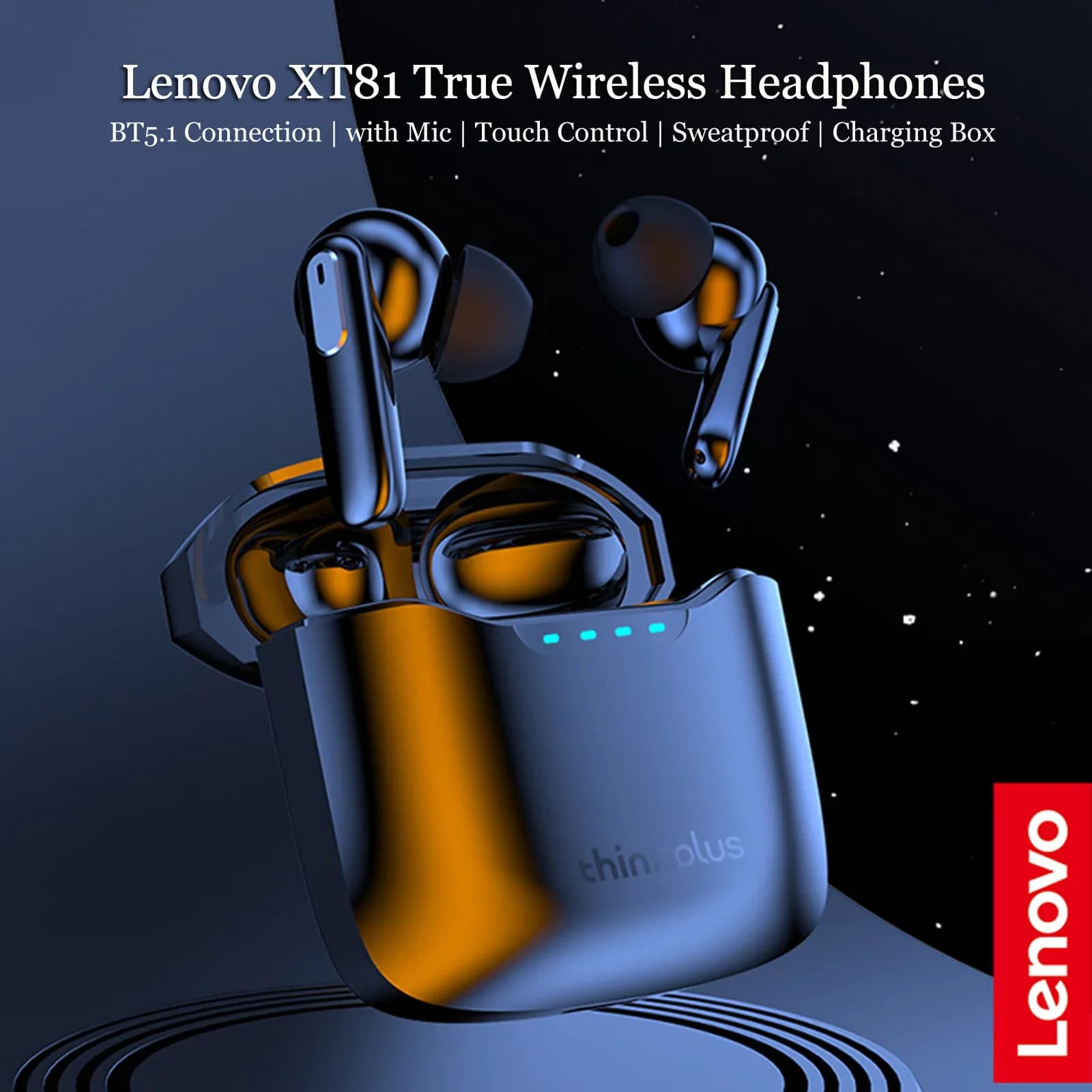 ایرباد بلوتوث لنوو Lenovo XT81 TWS Earphones — تصویر ۳