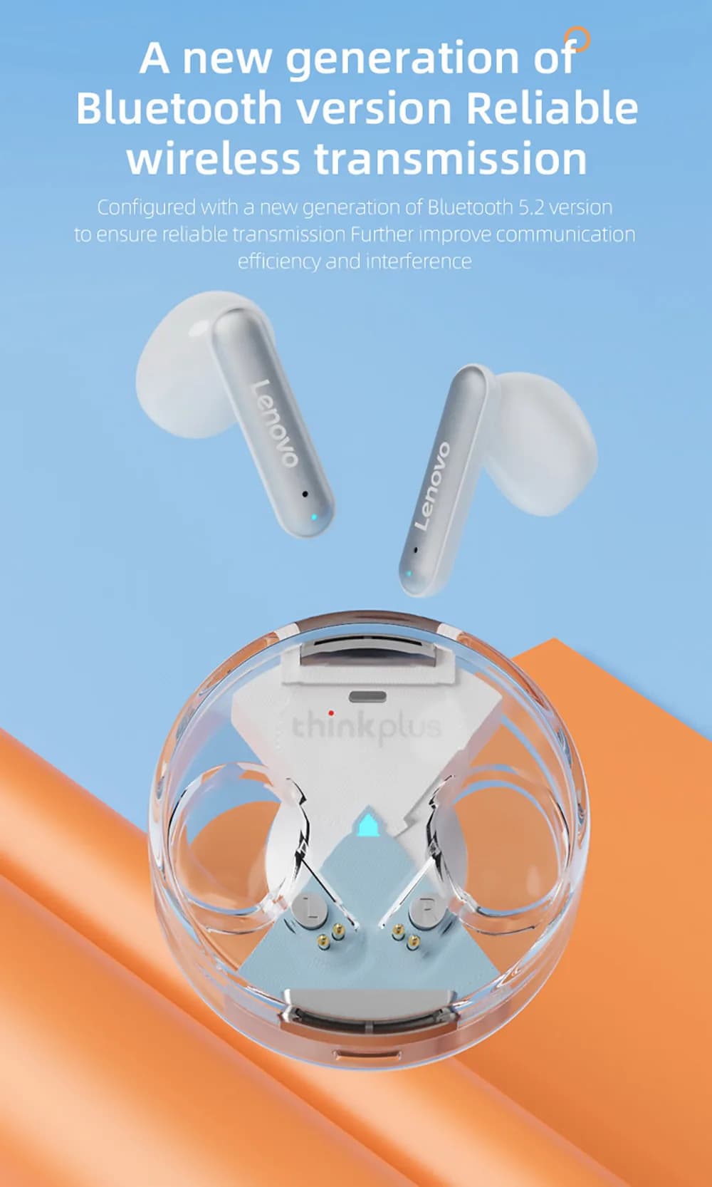 ایرباد بلوتوث لنوو Lenovo LP10 TWS Earphones — تصویر ۳