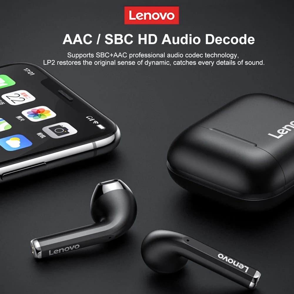 ایرباد بلوتوث لنوو Lenovo LP2 TWS Earphones — تصویر ۵
