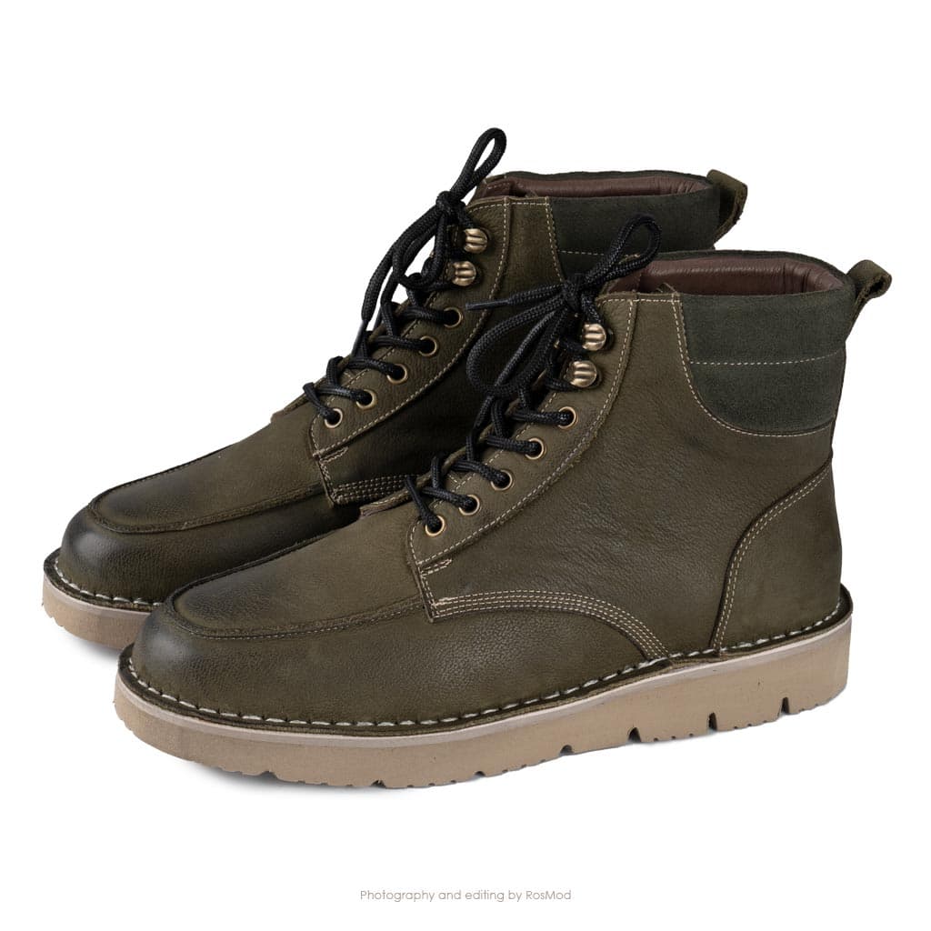 بوت هانگر گازولین سبز ارتشی – GAAZOLIN Hangar Boots Army Green — تصویر ۵