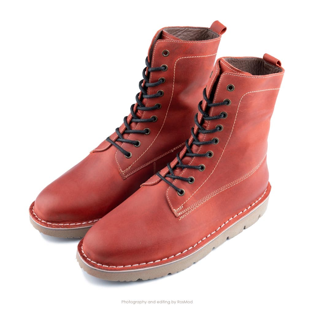 بوت پارتیزان گازولین آلبالویی – GAAZOLIN Partisan Boots Cherry Militia — تصویر ۲