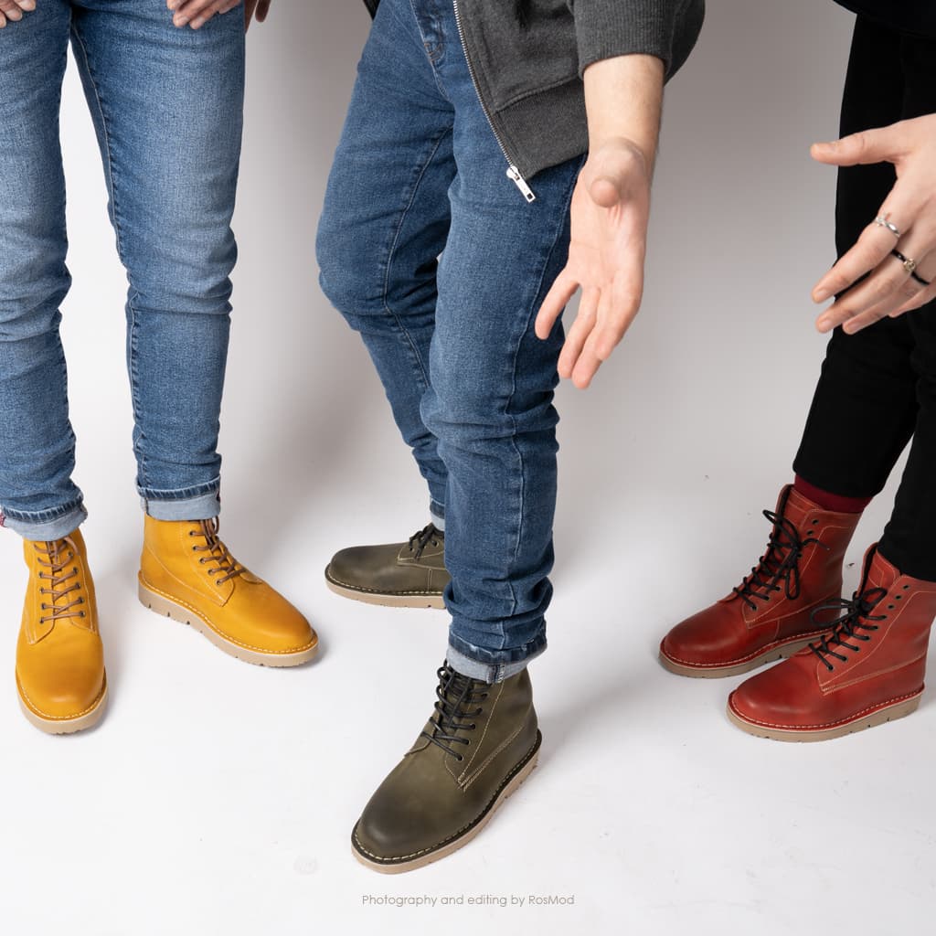 بوت پارتیزان گازولین آلبالویی – GAAZOLIN Partisan Boots Cherry Militia — تصویر ۷