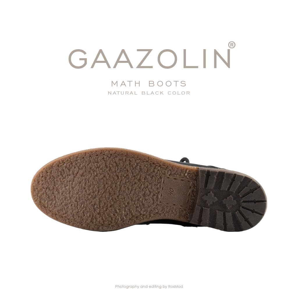 بوت مت گازولین مشکی – GAAZOLIN Math Boots Natural Black — تصویر ۷