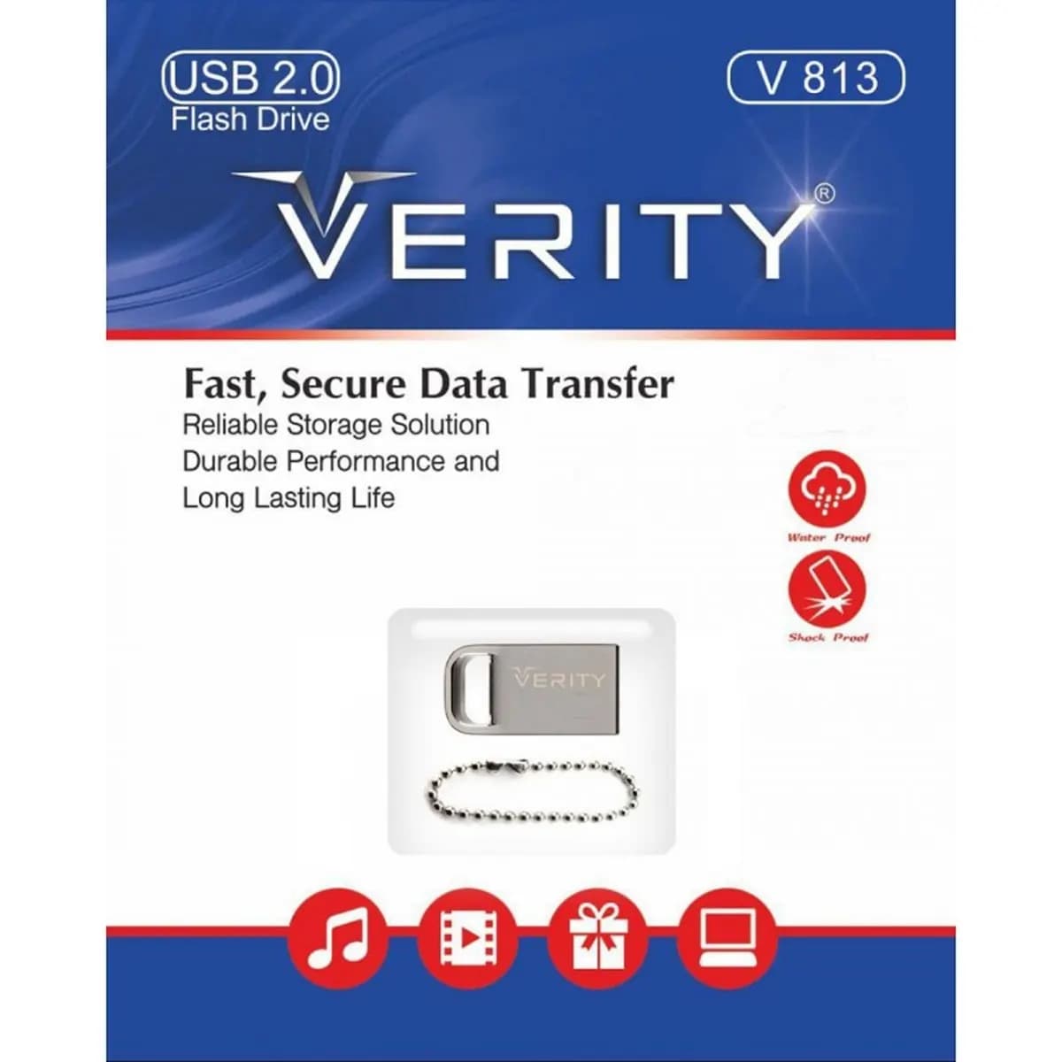 فلش مموری وریتی Verity V813 USB 2.0 64GB — تصویر ۲