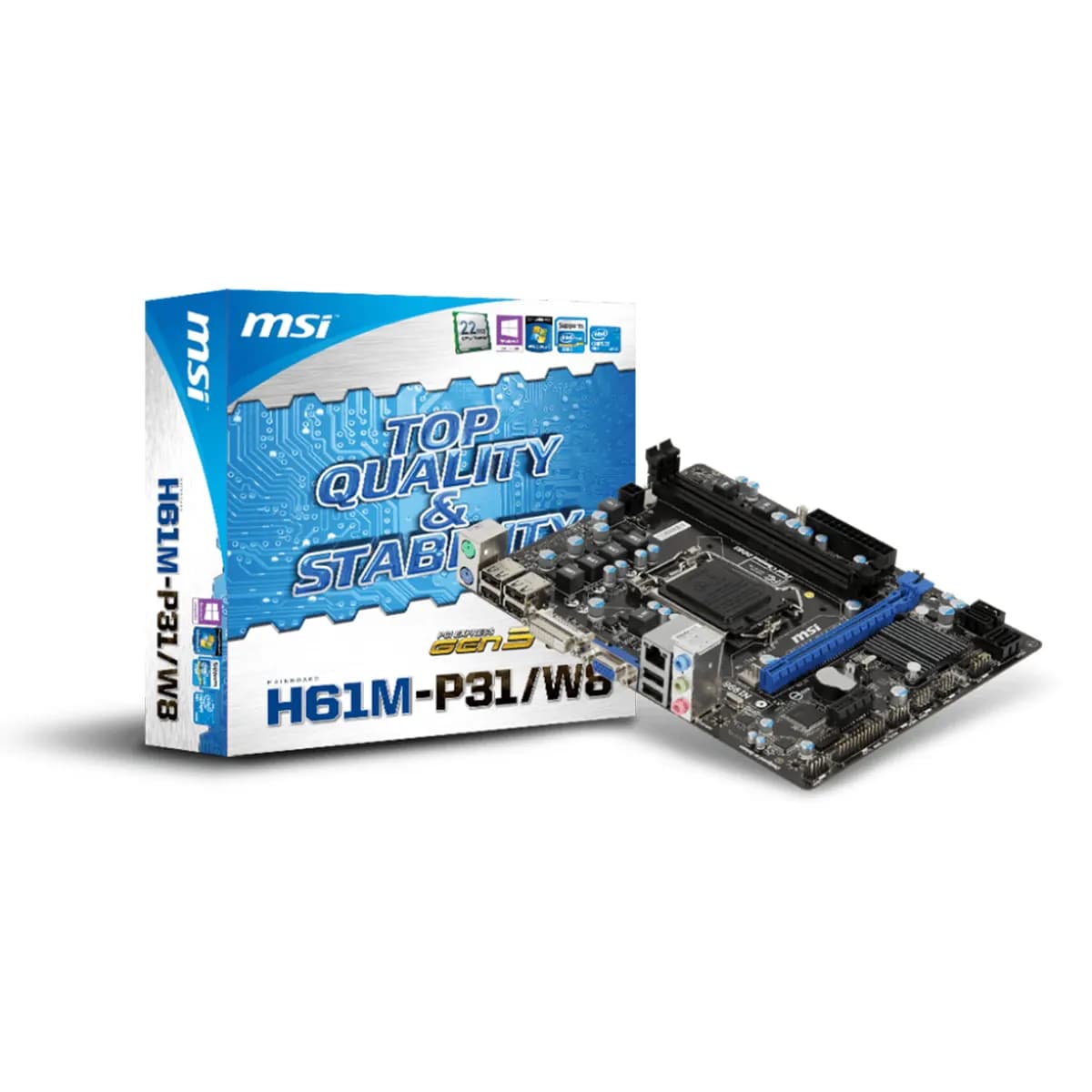 مادربرد ام اس آی MSI H61M-P31/W8 — تصویر ۵